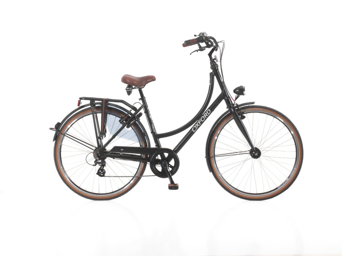 Oxford FLEUR / retro OMA Dames MAT ZWART 50cm 2025